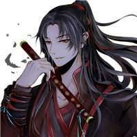 古风男生头像红色拿剑