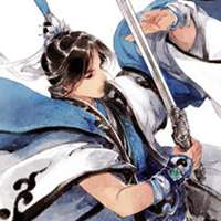 蓝色古风男生头像