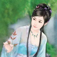 背剑古风女生头像