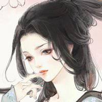 青色古风女生头像