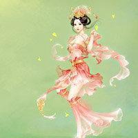 一男一古风女生动漫情侣头像