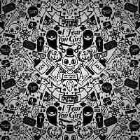 霸气骷髅头微信头像