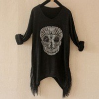 黑骷髅头图片头像