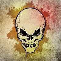 微信动漫骷髅头恐怖头像