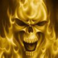 带骷髅头的复古头像图片