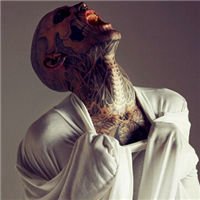 黑白炫酷头像男生骷髅头