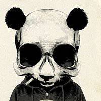 微信头像骷髅头面具男