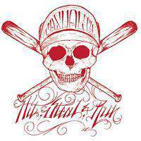 戴帽子和眼睛骷髅头像