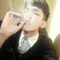 欧美个性抽烟男生头像