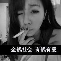 忧伤帅气抽烟女生头像动漫头像