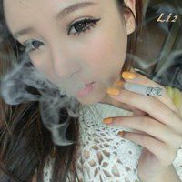 微信社会少抽烟女生头像图片大全