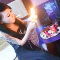 关于抽烟女生头像