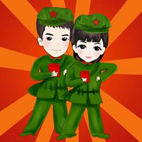 带字动漫情侣头像