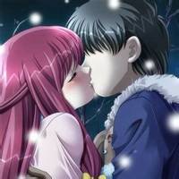 图片动漫情侣头像带字图片