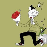 动漫情侣头像黑白