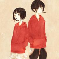 动漫情侣兔耳头像