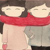 微信动漫情侣头像一对两张