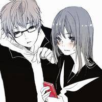 微信头像动漫情侣一左一右