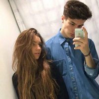 原宿粉色欧美情侣头像头像一对