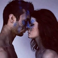 粉色系的可爱欧美情侣头像头像