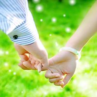 可爱情侣手绘头像图片