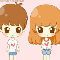 可爱情侣头像女孩