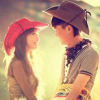 夜晚星空图片可爱情侣头像