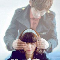 卡通可爱情侣头像一左一右