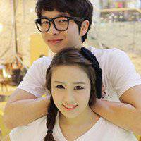 带字微信卡通可爱情侣图片