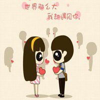 可爱情侣的动漫头像
