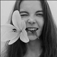 校园气质女生头像背影