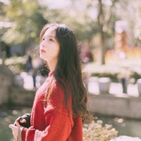 卡通头像气质女生唯美背影