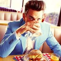 气质男生背头肌肉头像