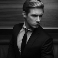 气质男生西装头像图片