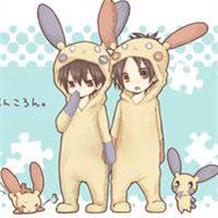 硬汉基友动漫头像一左一右