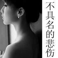 黑白伤感带字失恋头像女生女生