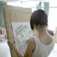 黑色背影头像伤感女生头像