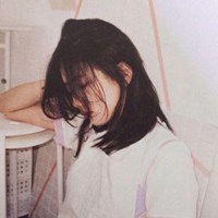 个性伤感女生黑白情侣头像