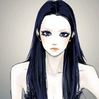 中分头像动漫女