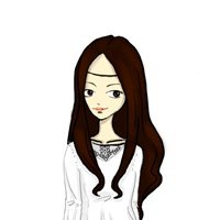 中分头像动漫女