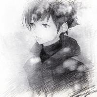 侧面头像男生素描