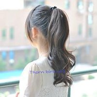 侧面女生马尾头像