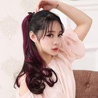 侧面女生马尾头像