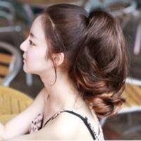 侧面女生马尾头像