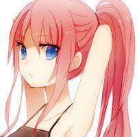 侧面女生马尾头像