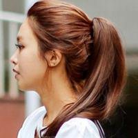 侧面女生马尾头像