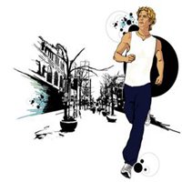 健身头像男动漫图片