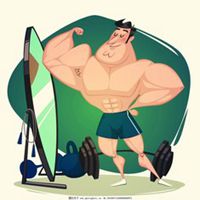 健身头像男动漫图片