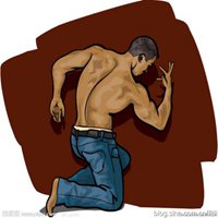 健身头像男动漫图片