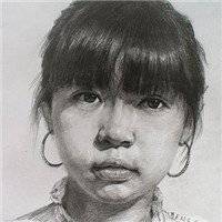 全侧女青年头像